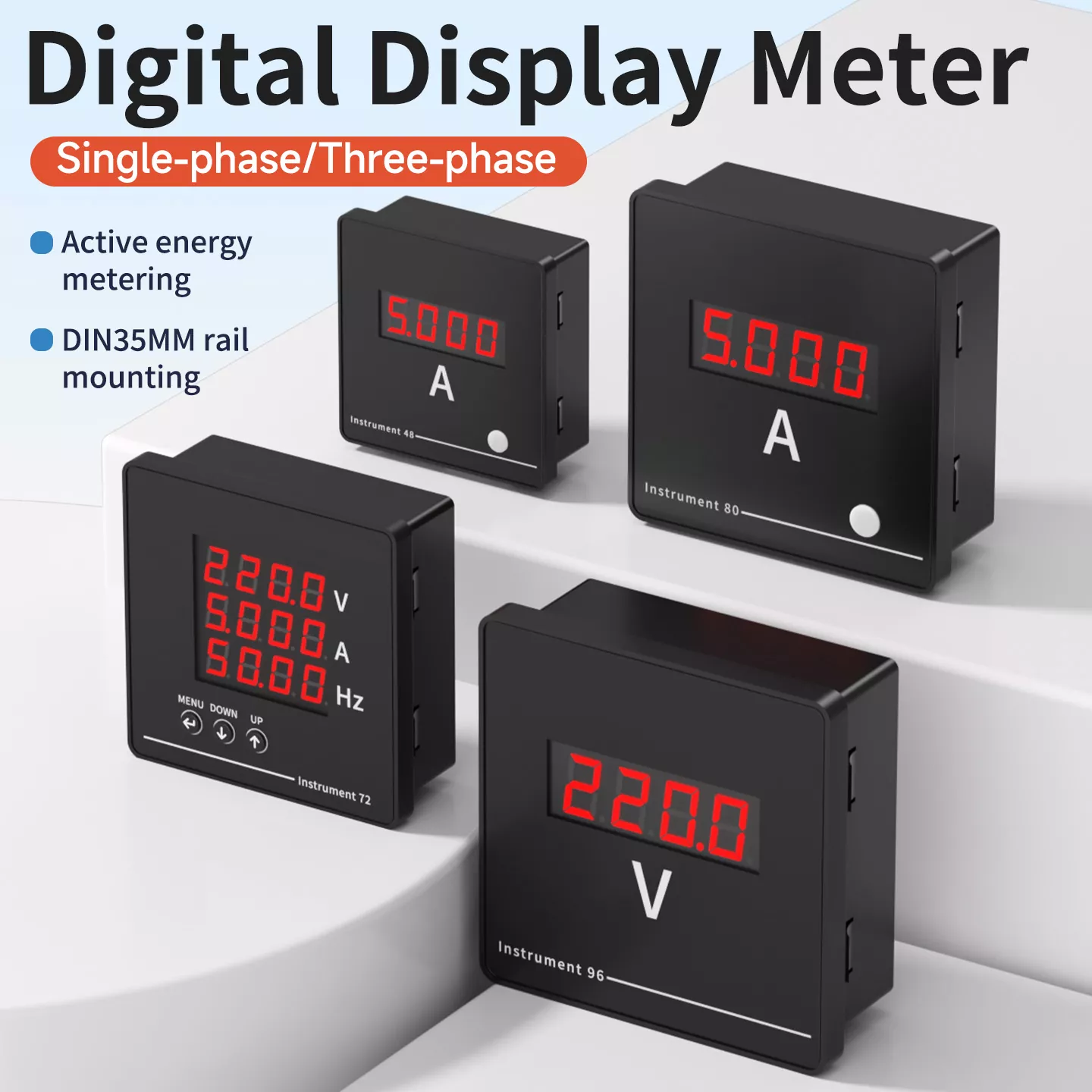 Háromfázisú digitális kijelzős AC mérő